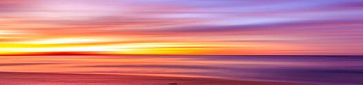 Golden sunset over beach